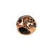 (bzbd133-N0311) Bronze textured bead - Scottsdale Bead Supply