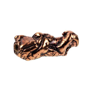 (bzbd095-N0289) Bronze free form bead - Scottsdale Bead Supply