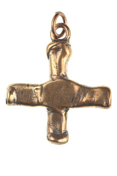 Bronze small square type cross 38mm