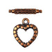 BZCT 8554 Bronze Heart Toggle