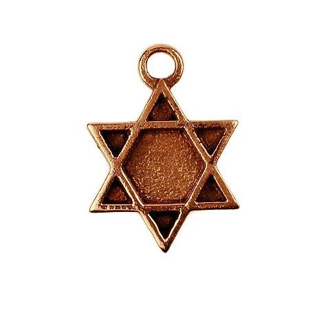Bronze Star of David Pendant