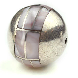 Inlay Round (brick lay) 15 mm Pink Mussel