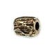 Bronze line texture, short barrel bead