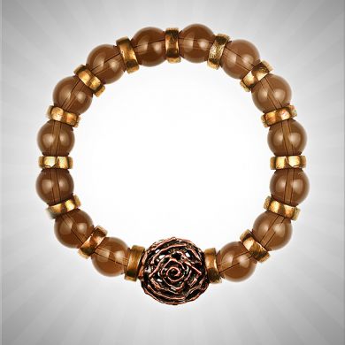 Smoky Quartz and Bronze Bracelet Kit