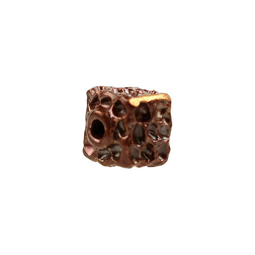 Bronze Textured Square Bead