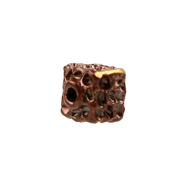 Bronze Textured Square Bead