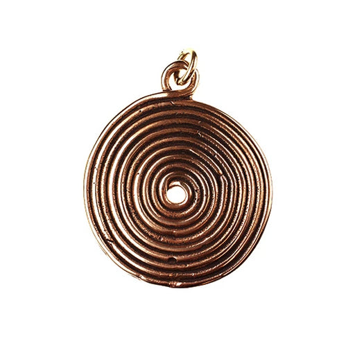 Solid SC Bronze Coil Pendant