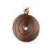 Solid SC Bronze Coil Pendant