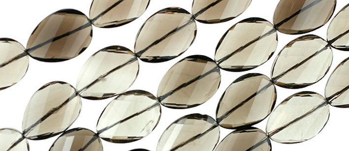 Smokey Quartz Faceted Oval