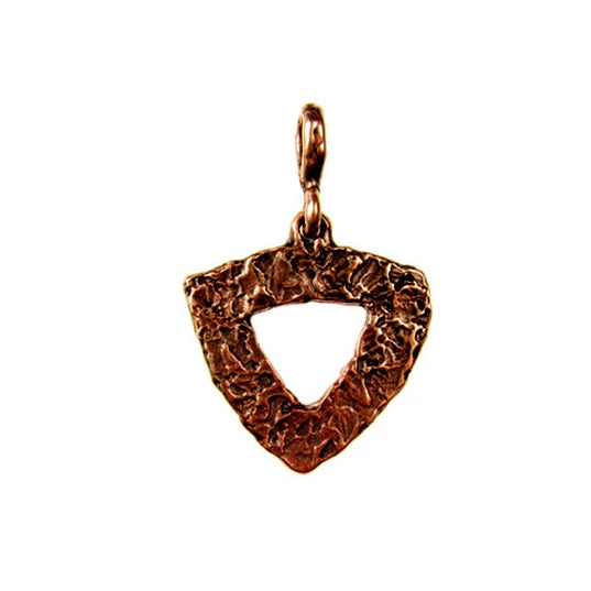 Bronze AC triangle no ridge pendant