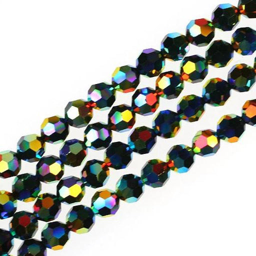 8mm Jet Swarovski Crystal