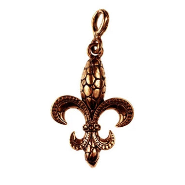 Bronze Fleur de Lis pendant