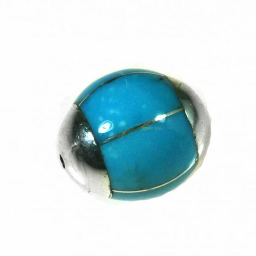 Turquoise Inlay Bead