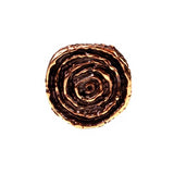 Bronze Swirl Round Button