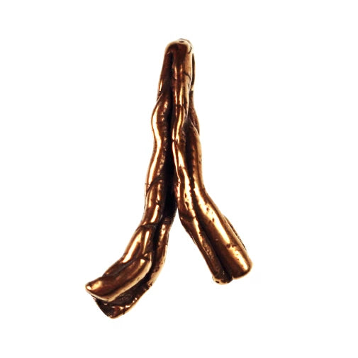 Bronze Free Form Wishbone Pendant