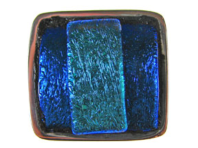Triple Blues Dichroic 5-Strand Inlay Clasp