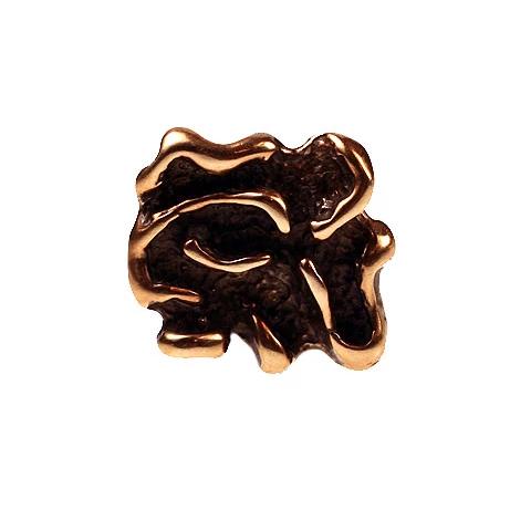 Bronze Free Form Button