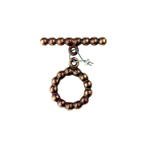 BZCT 8933 Bronze contiguous balls round toggle