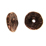 (bzbd002-9315) Bronze 12 mm flat spacer bead. - Scottsdale Bead Supply