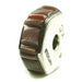 Inlay Hexagon 8 mm X 20 mm Brown Lip Shell