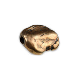 (bzbd054-9770) Bronze "Large flat bean shaped bead" - Scottsdale Bead Supply