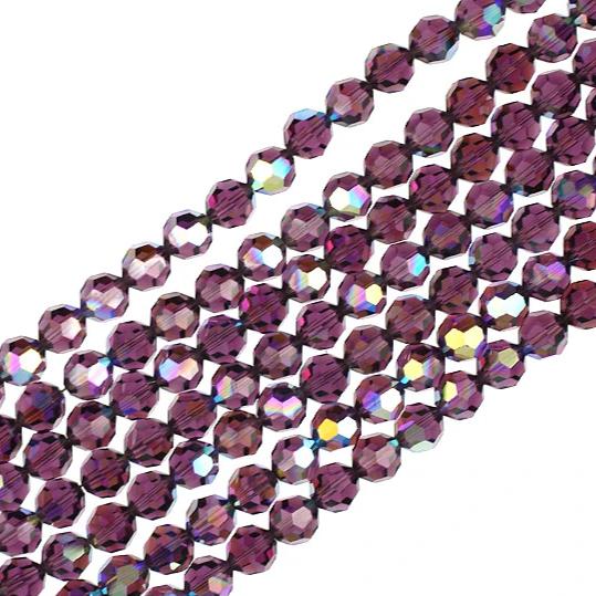 8mm Amethyst Swarovski Crystal