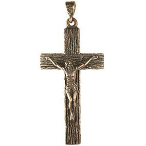 (bzp336-161) Solid Bronze, crucifix
