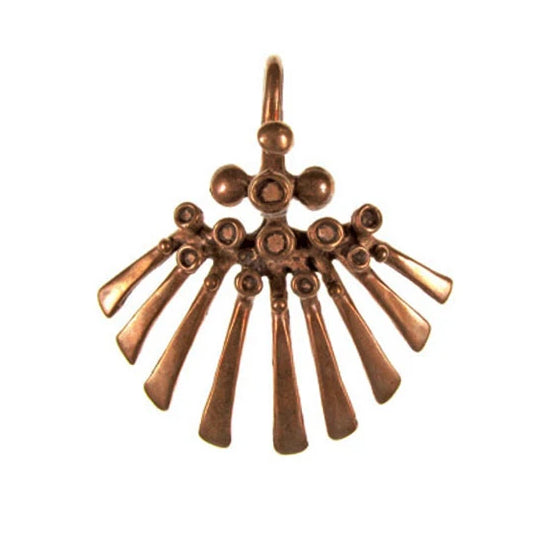 Solid Bronze modern art, "Wild Thing" pendant/centerpiece