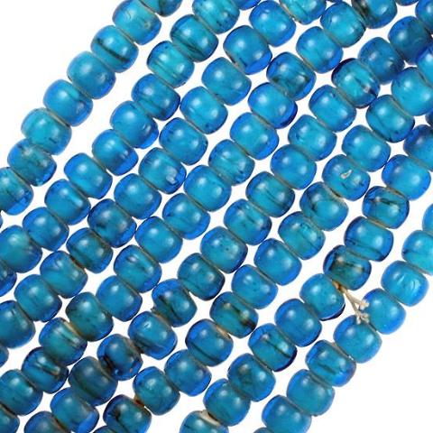 Blue India Lamp Beads