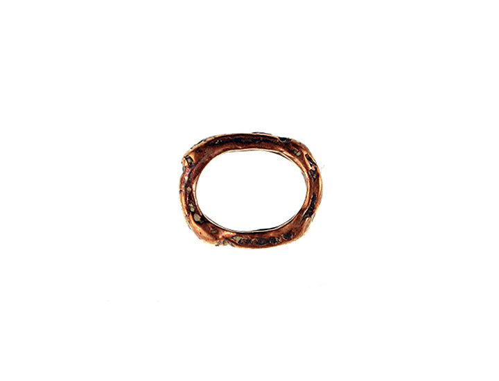 Bronze thin/oval closed jump ring