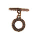 Bronze Classic circle & bar toggle, 2 part
