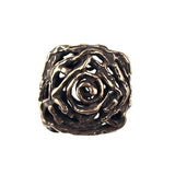 (bzbd001-8518) Bronze Free Form, Large "Cushion" shape hollow bronze bead. - Scottsdale Bead Supply