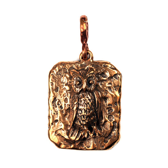 Bronze Owl Pendant