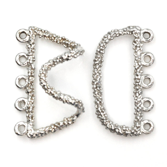 5 strand sterling hook clasp