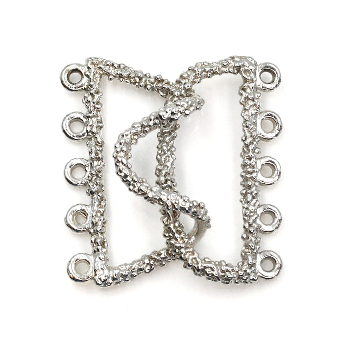 5 strand sterling hook clasp