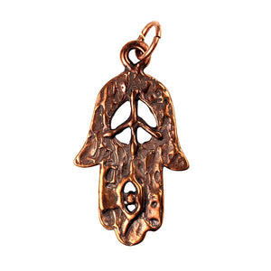Bronze Hamsa / Peace Pendant