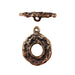 BZCT 9406 Bronze free form toggle w/flat  texture