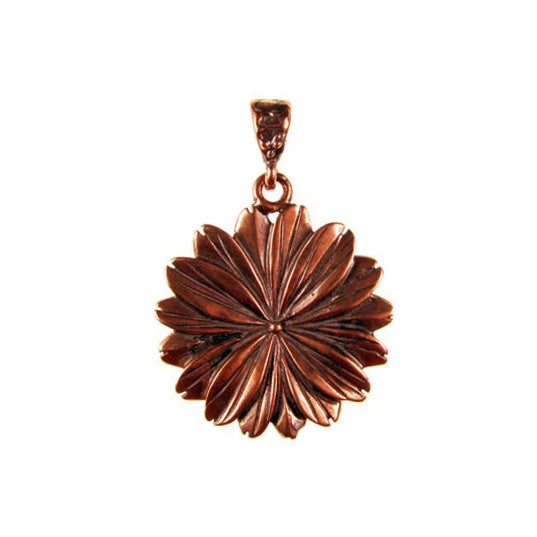 Solid Bronze Chrysanthemum pendant