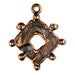 18mm Square Bronze Bead