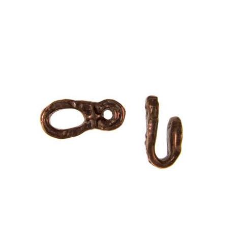 Bronze 2 part SBS Texture, wide hook & ring catch
