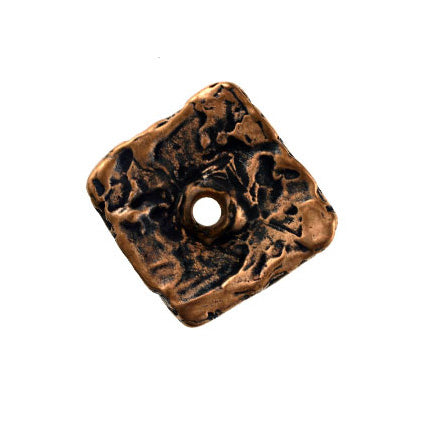 (bzbd121-9469) Bronze Square Bead - Scottsdale Bead Supply