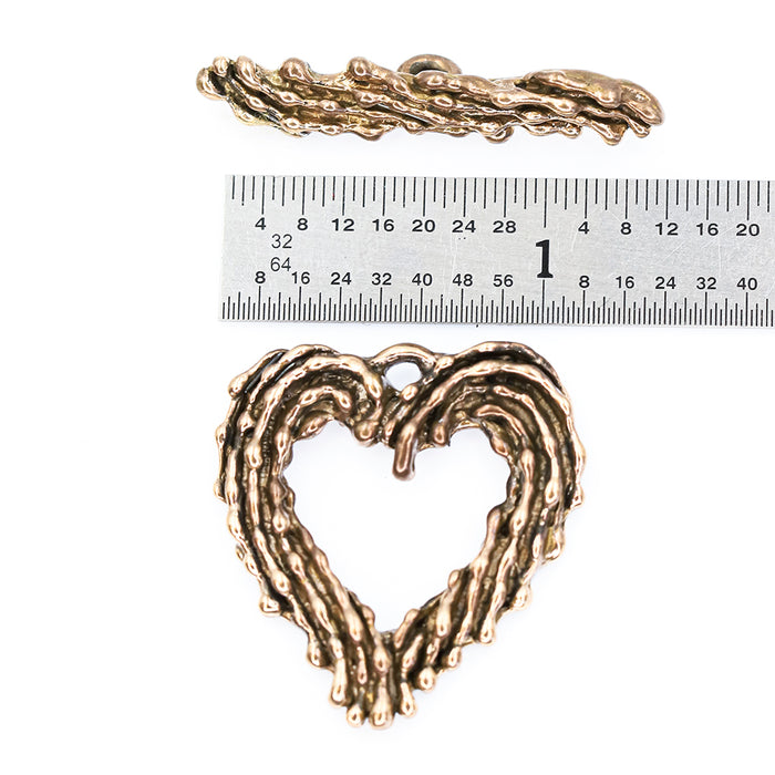 (bzct144-8723) Bronze Freeform Toggle