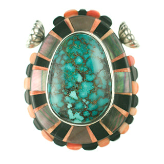 Turquoise Clasp with Inlay