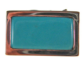 5-Strand Turquoise Rectangle Box Clasp
