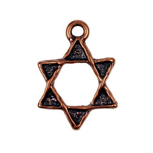 Bronze Star of David Pendant