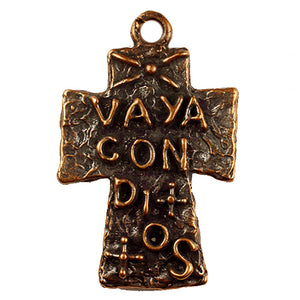 Bronze "Vaya con dios" Pendant