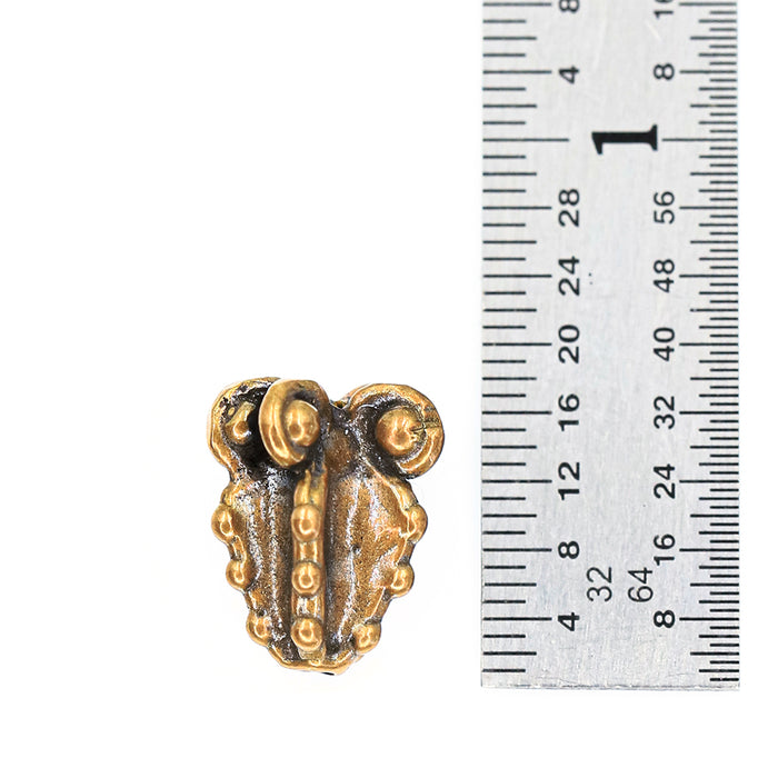 (bzbd132) Bronze Textured Bead