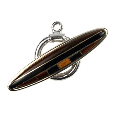 Tiger's-eye & Black Toggle