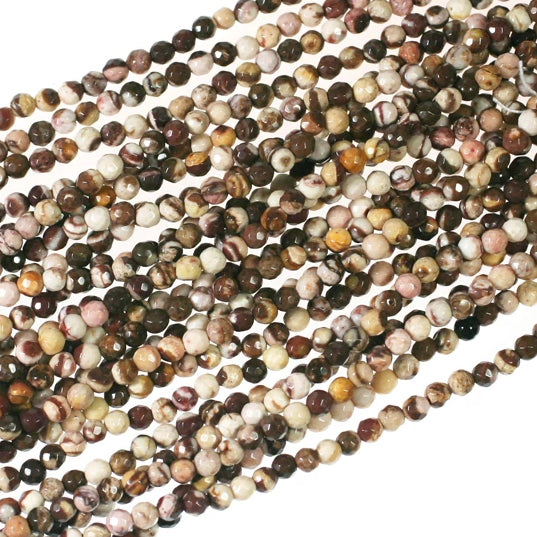 Zebra Jasper 4mm Faceted