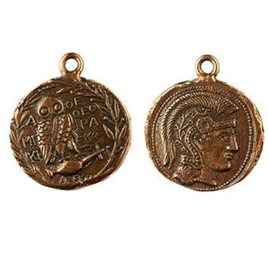 (bzrc017 Greek Athenian Owl Coin "Tetradrachm" coin